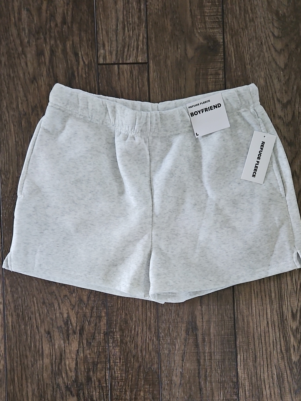 Women Large Fleece Shorts NWT